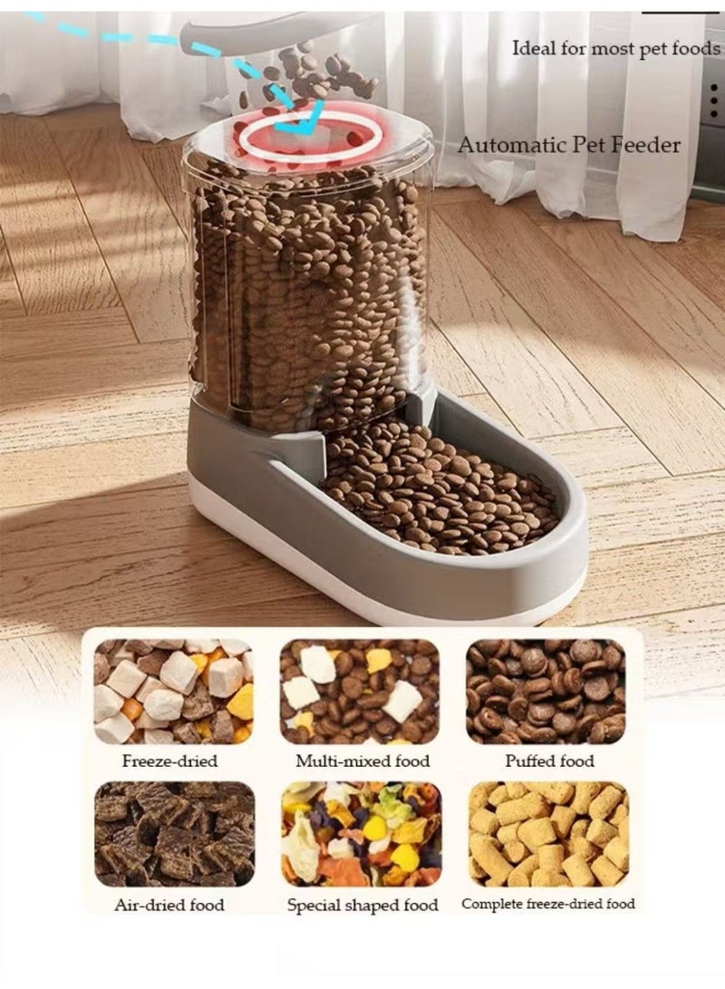 مجموعة من أجهزة تغذية تلقائية ذات سعة كبيرة 3.8L وأجهزة تغذية المياه المتدفقة 3.8L للكلاب والقطط ، دون توصيل - Image 4